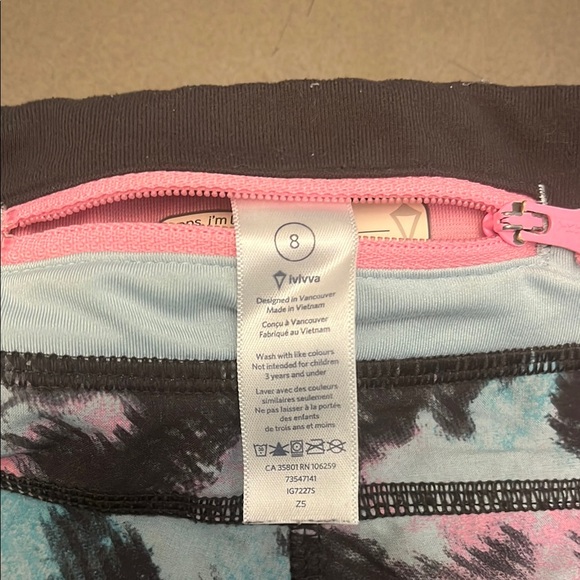 Ivivva by Lululemon Girls Athletic Shorts Lot Size 8 - Picture 2 of 7